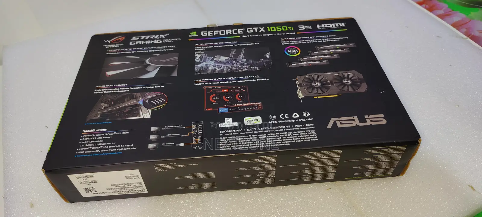Asus Rog Strix GTX 1050 Ti Graphics Card