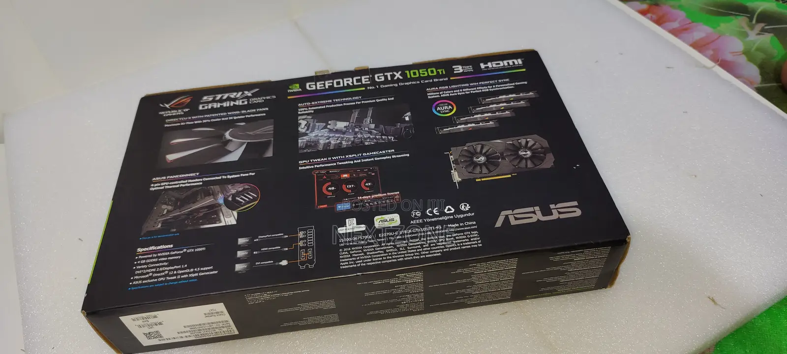 Asus Rog Strix GTX 1050 Ti Graphics Card