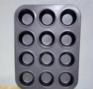 Metallic 12cup/3" Holes Cupcake/ Muffin Pan