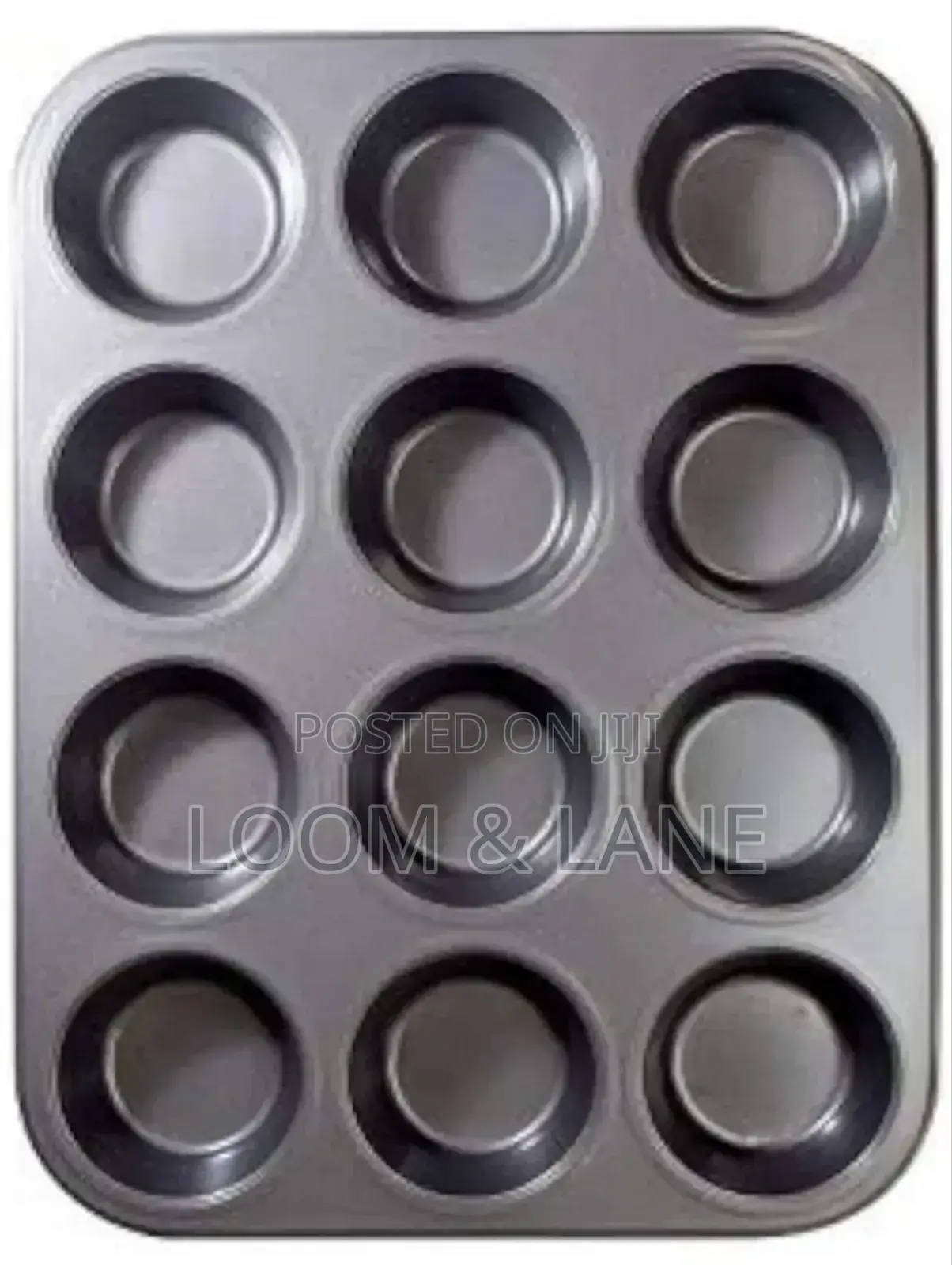 Metallic 12cup/3" Holes Cupcake/ Muffin Pan