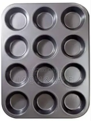 Metallic 12cup/3" Holes Cupcake/ Muffin Pan