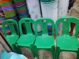 Armless Plastic Chairs Plastic Chairs (Green)