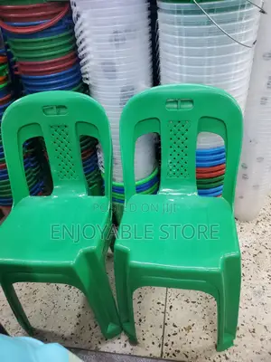 Armless Plastic Chairs Plastic Chairs (Green)