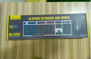 Glowing Keyboard and Mouse