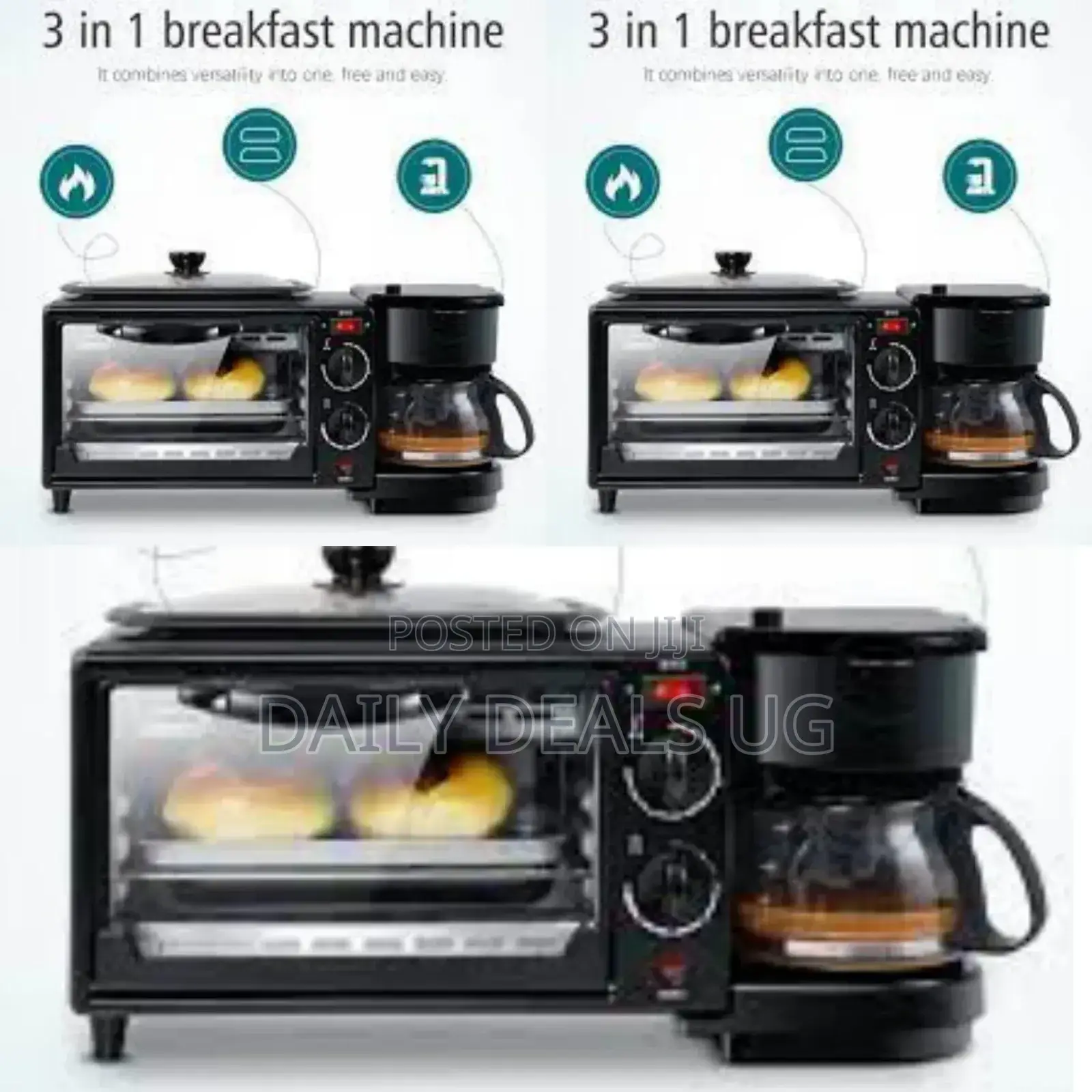 Electric 3 in 1 Breakfast Maker