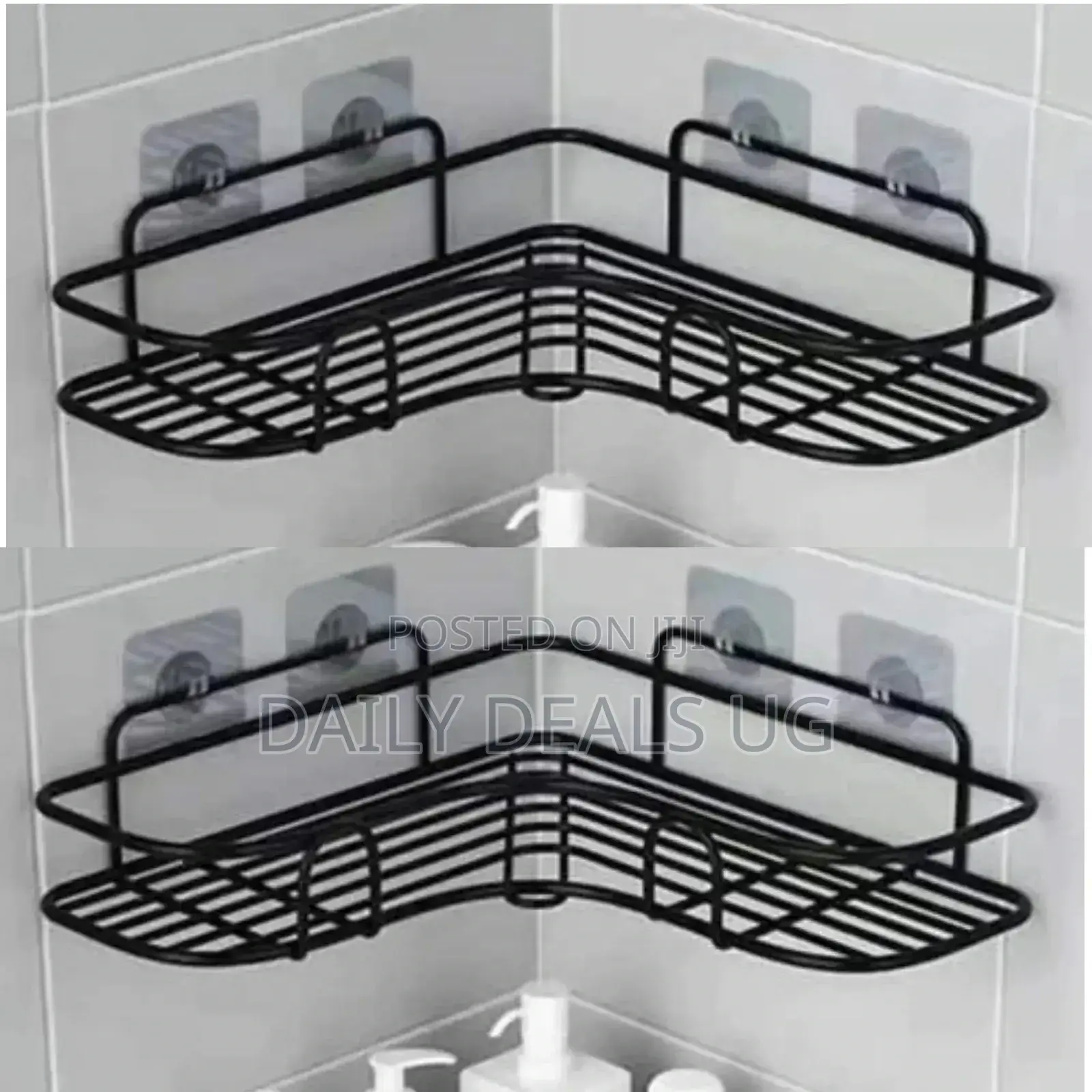 Metallic Bathroom Shelf Rack