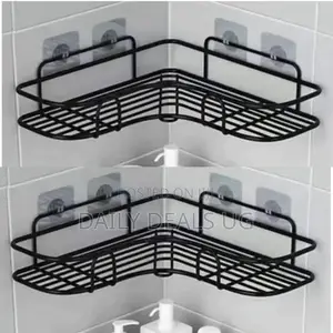 Metallic Bathroom Shelf Rack