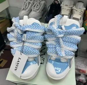 Lanvin Curb Sneaker White Light Blue Premium Sneakers