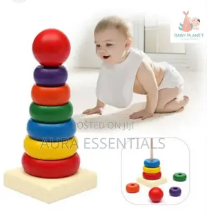 Rainbow Tower Wooden Activity Toy