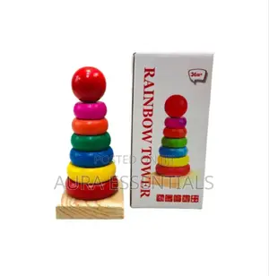 Rainbow Tower Wooden Activity Toy