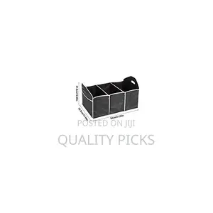 Car Trunk Organizer, 3large Section of Storage - Black