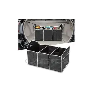 Car Trunk Organizer, 3large Section of Storage - Black
