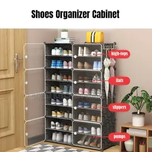 Multi-Layer Shoe Cabinet Storage Closet Clothes Organize