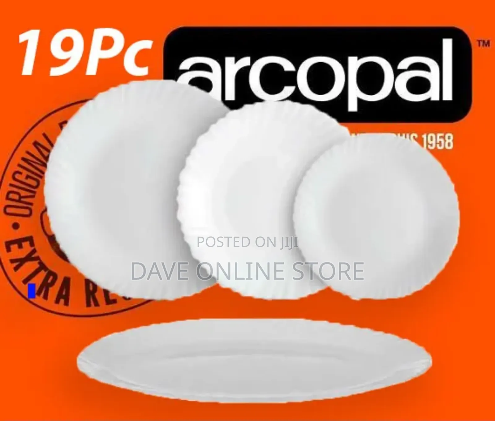 19 Pc Arcopal Feston Dinner Set
