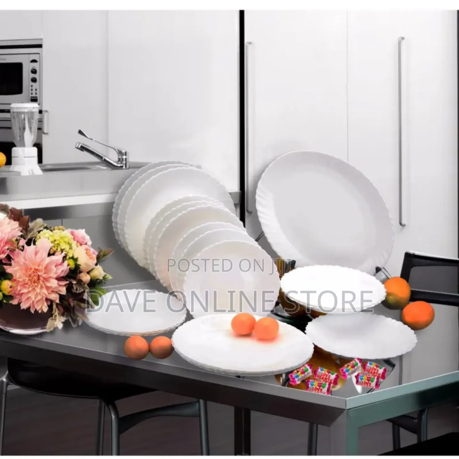 19 Pc Arcopal Feston Dinner Set