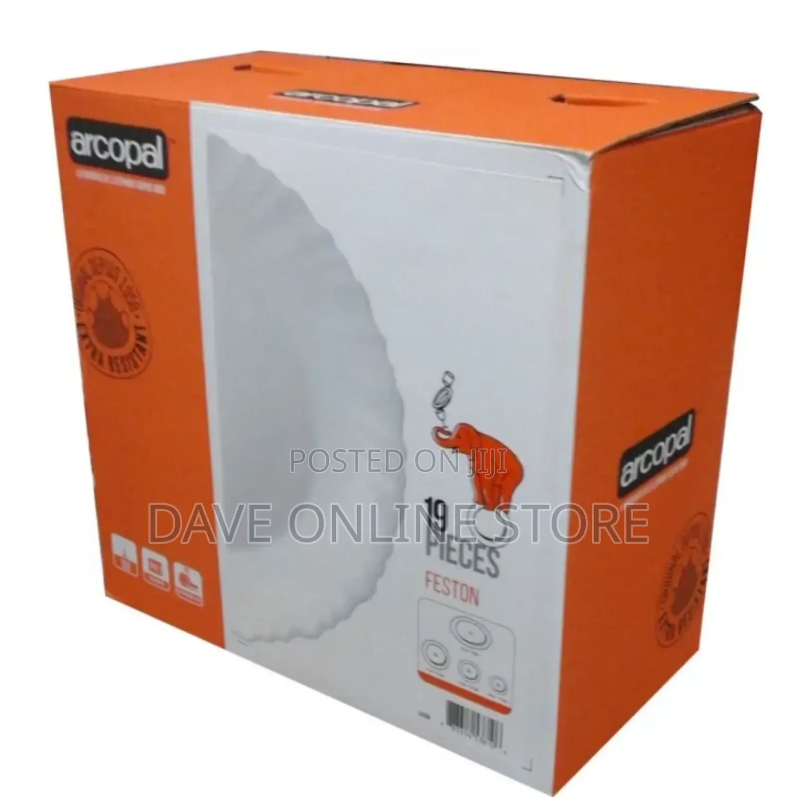 19 Pc Arcopal Feston Dinner Set