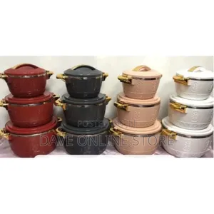3pc Food Warmer Dishes Thermal Insulation Hot Pot
