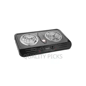 Saachi Double Burner Hot Plate With Thermostat Control