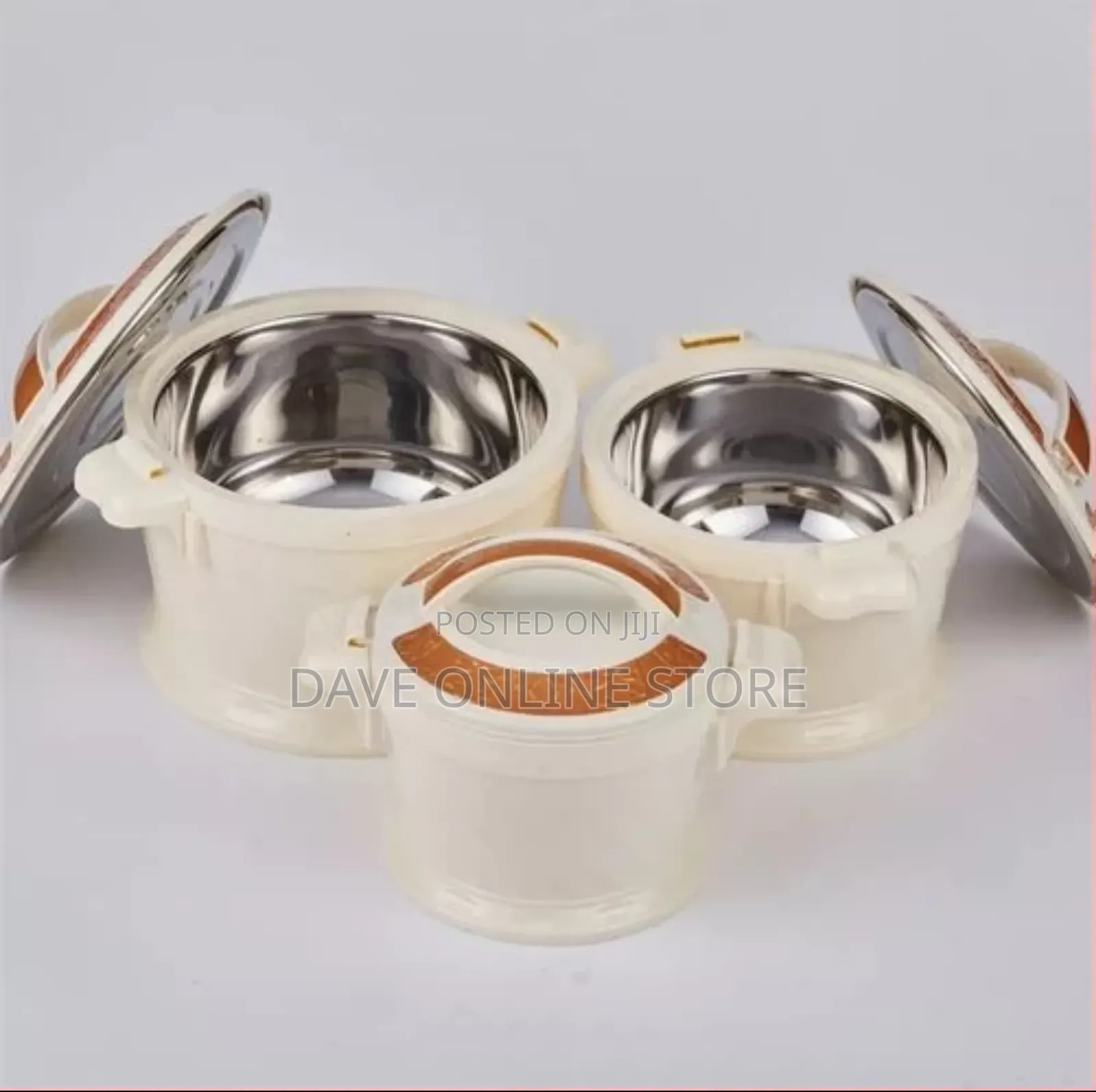 3pc Set Food Warmer Thermal Insulation Casserole Lunch Boxes