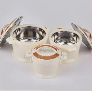 3pc Set Food Warmer Thermal Insulation Casserole Lunch Boxes
