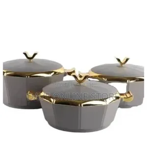 3 Pieces of Elegant Thermal Casserole Serving Dishes