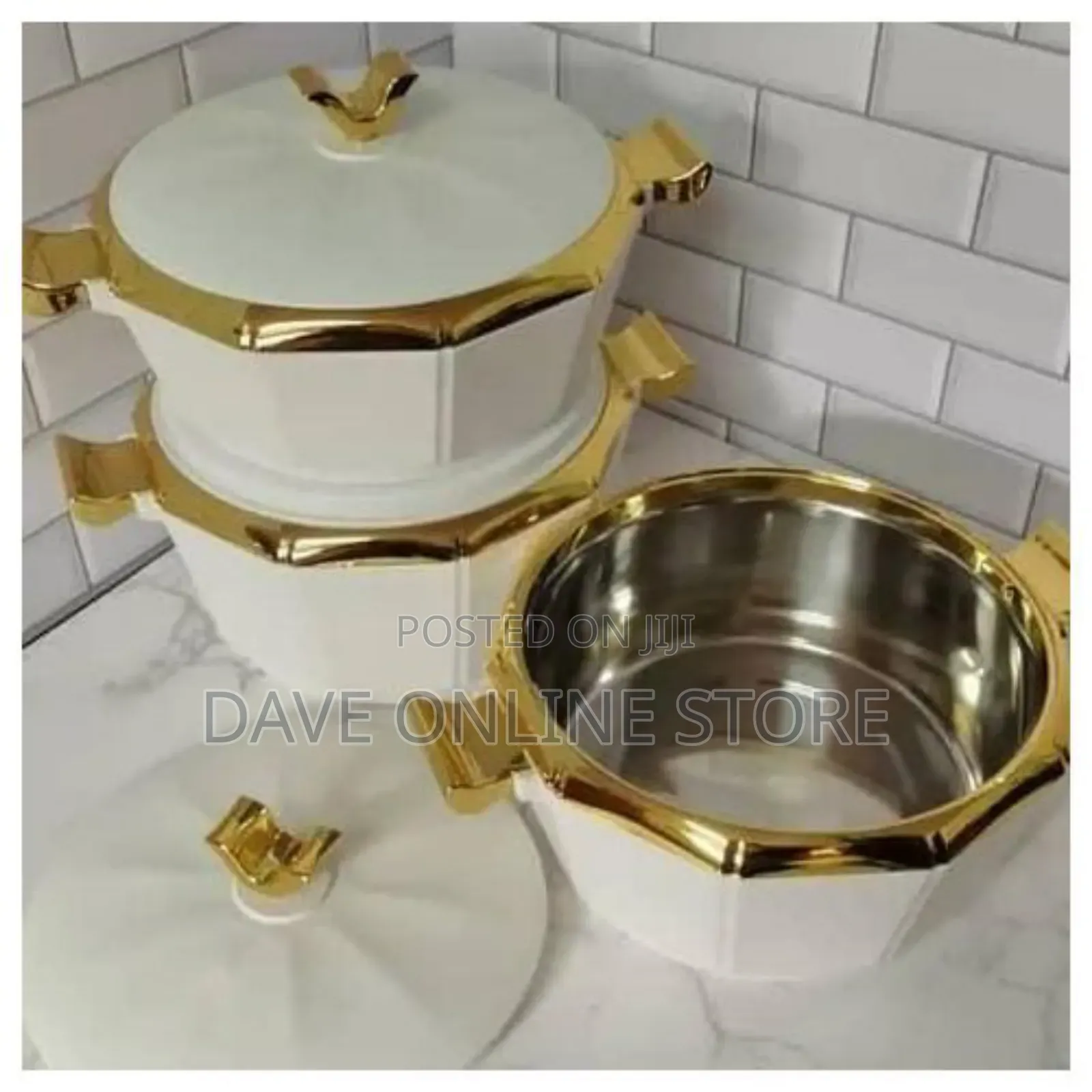 3 Pieces of Elegant Thermal Casserole Serving Dishes