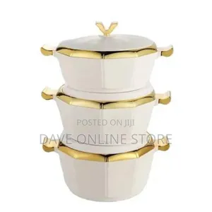 3 Pieces of Elegant Thermal Casserole Serving Dishes