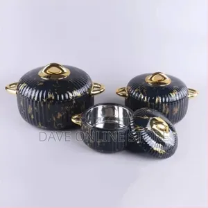 3 Piece Set 1l+2l+3.5l Luxury Food Warmer