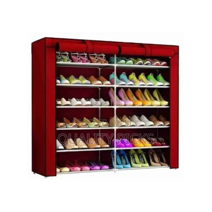 12 Layer Foldable Collapsible Shoe Rack Storage Organizer