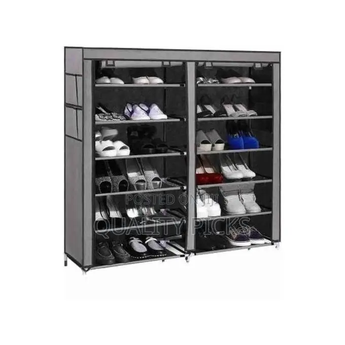 12 Layer Foldable Collapsible Shoe Rack Storage Organizer