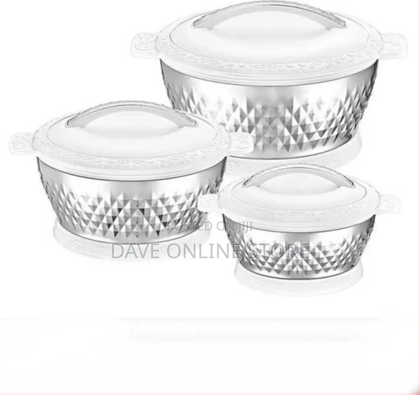 3 PCS Insulated Hot Pot Dishes Food Warmer Casseroles -