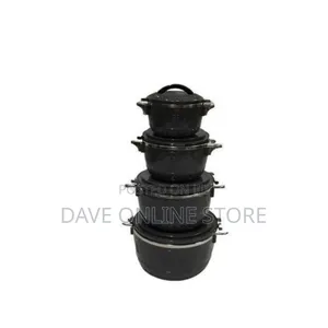 4pcs Self Food Warmer Casseroles, Serving Dishes - Black