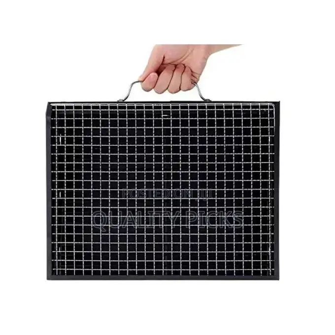 BBQ Portable Foldable Charcoal Barbecue Grill - Black
