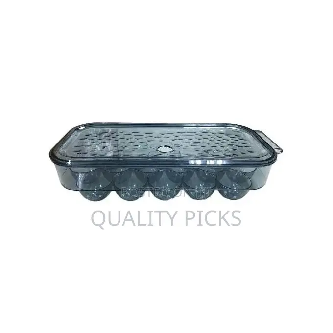 16 Egg Tray Holder for Refrigerator, Stackable Organizer