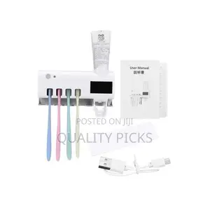 Wall-Mount Toothpaste Dispenser,Toothbrush Holder