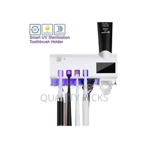 Wall-Mount Toothpaste Dispenser,Toothbrush Holder