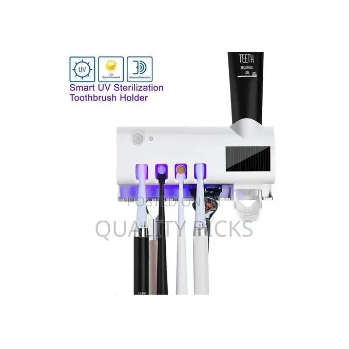Wall-Mount Toothpaste Dispenser,Toothbrush Holder