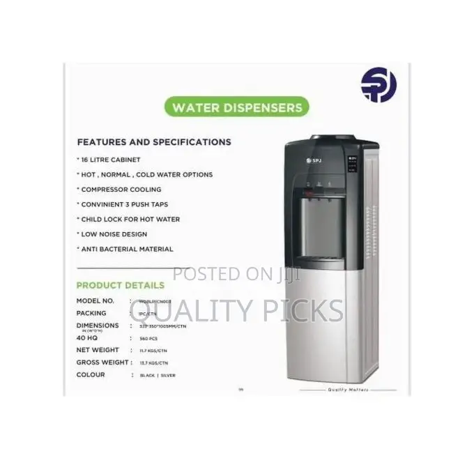 Hot, Normal Cold 3 Taps Free Standing Water Dispenser
