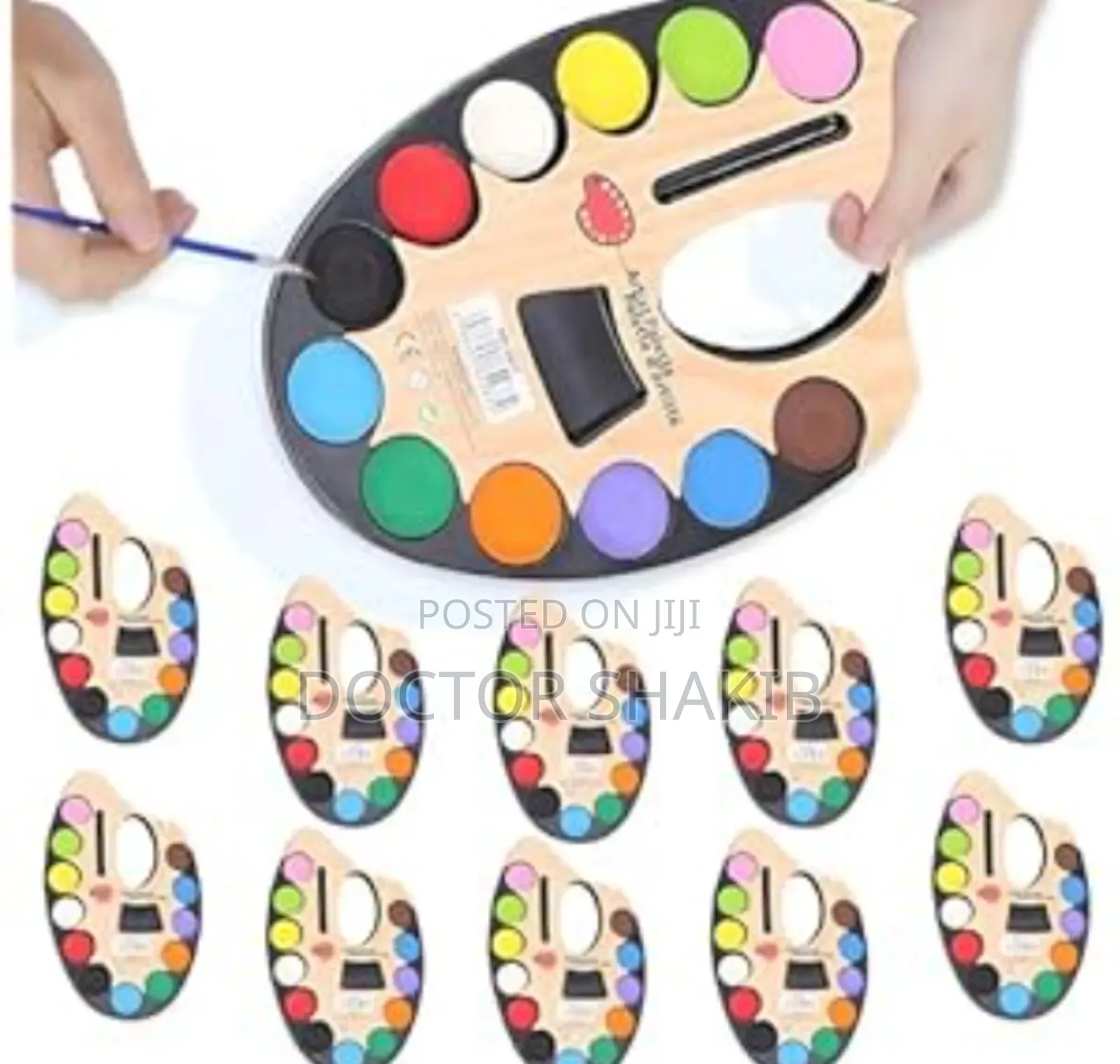 12 Watercolor And 1 Artistic Painting Brush Kit