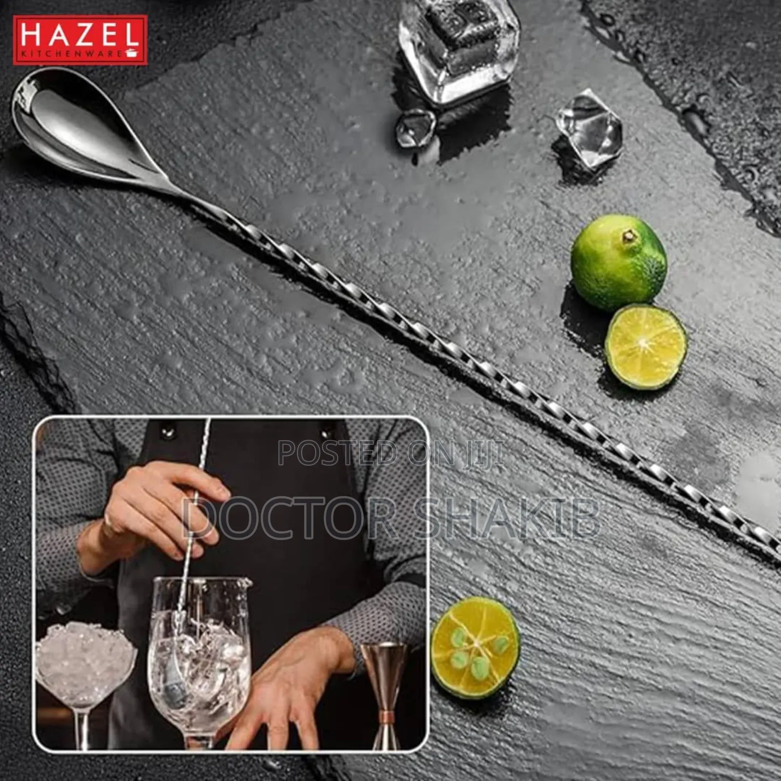 Stainless Steel Cocktail Spoons-New