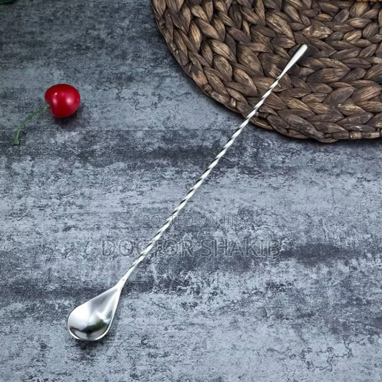 Stainless Steel Cocktail Spoons-New
