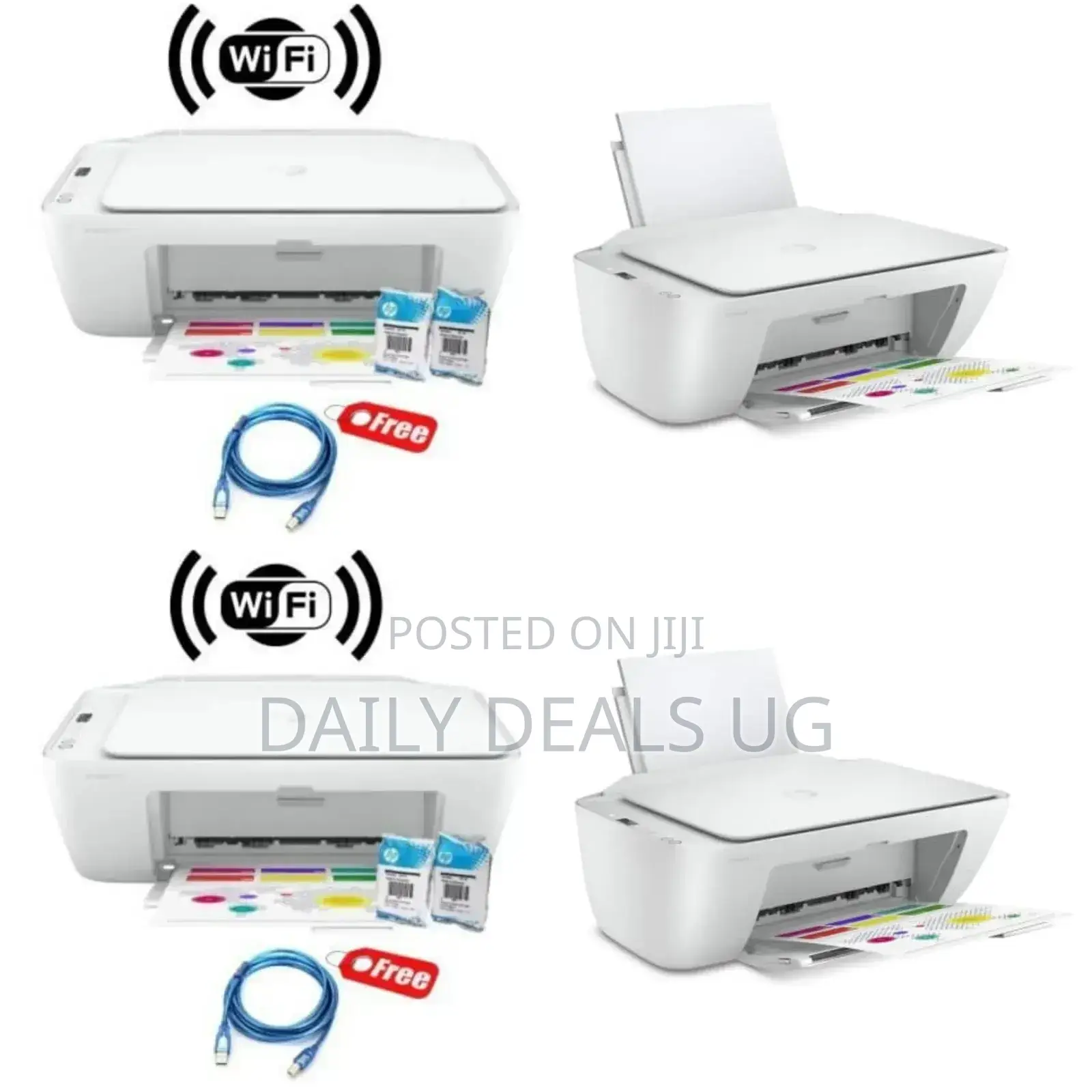 Electric White HP Colour Printer