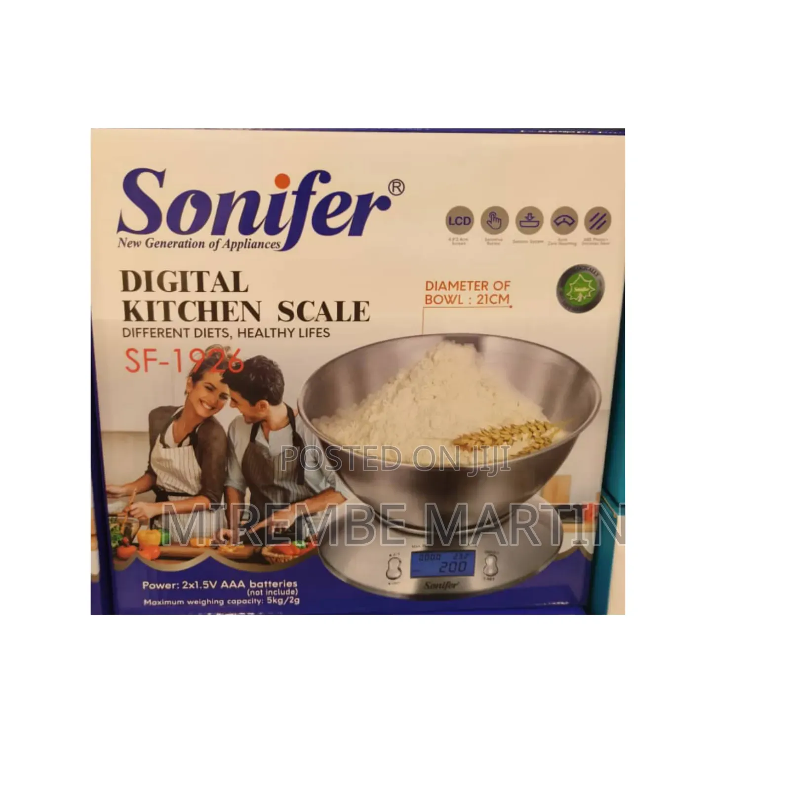 5 Kg Sonifer Electric Kitchen Scale.