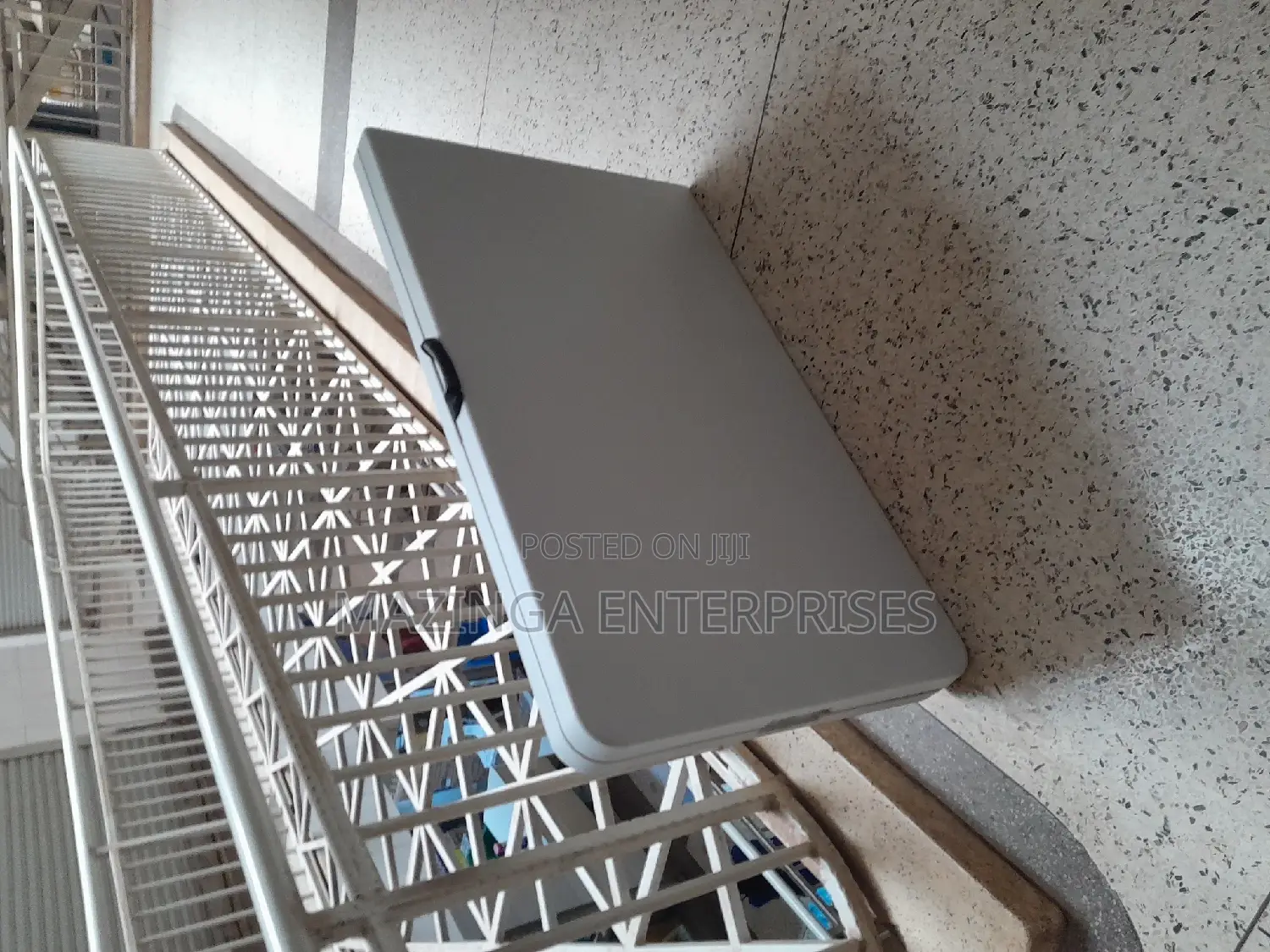 2.4mtrs Rectangular Plastic Table With Folding Legs