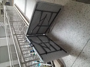 2.4mtrs Rectangular Plastic Table With Folding Legs