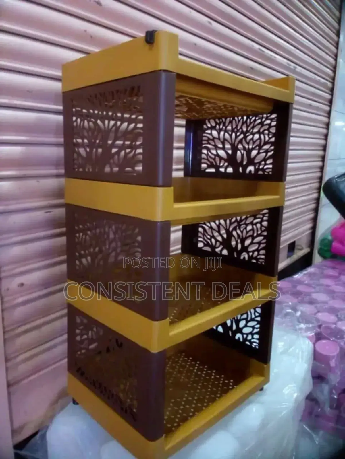 Kitchen Plastic Rack Trolley