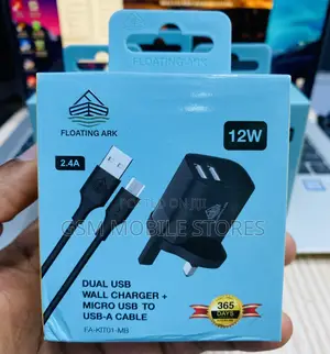 Floating Ark Dual USB Charger USB-C Fast Charging
