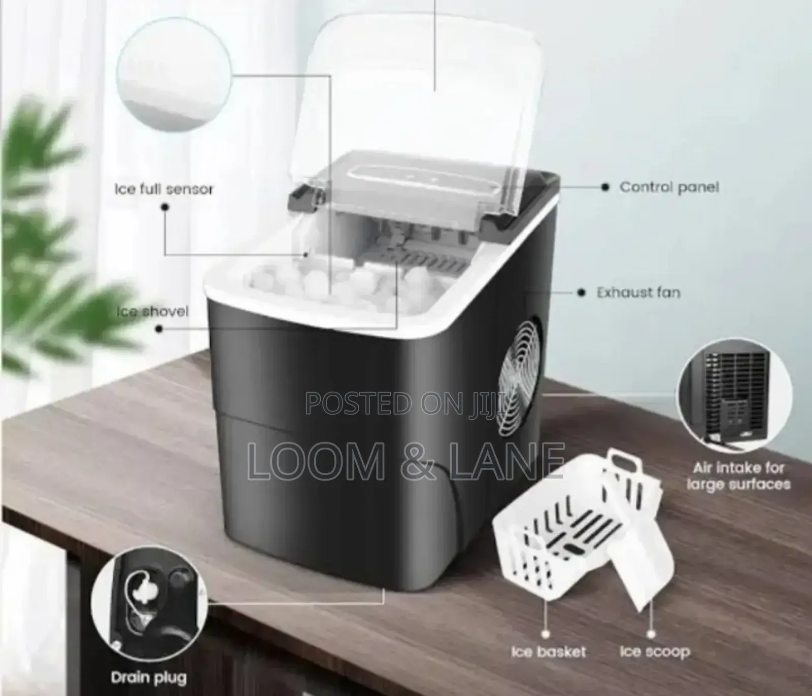 Hoffmans Portable Ice Maker Machine