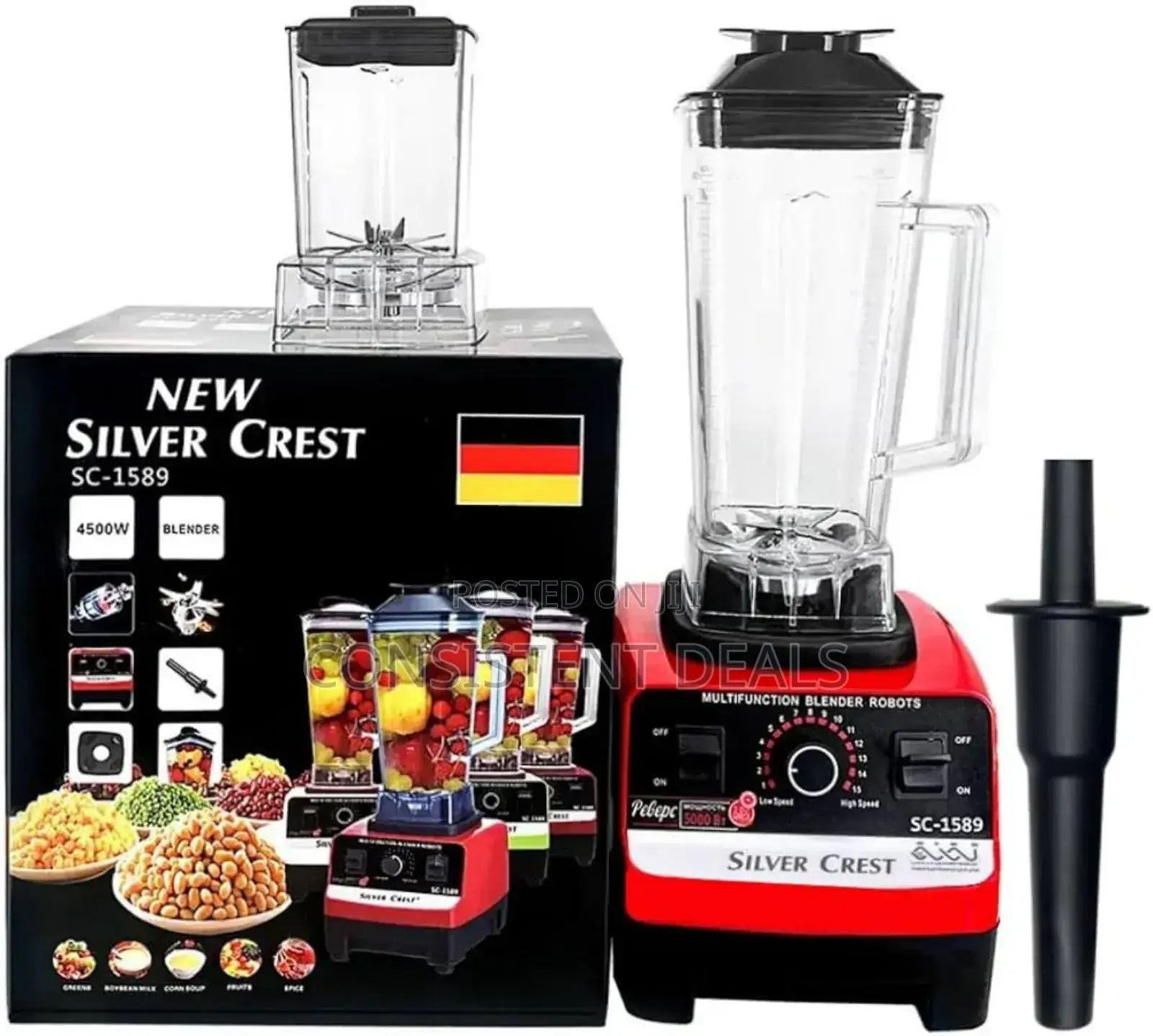 Silver Crest 2in1 Commercial Electric Blender
