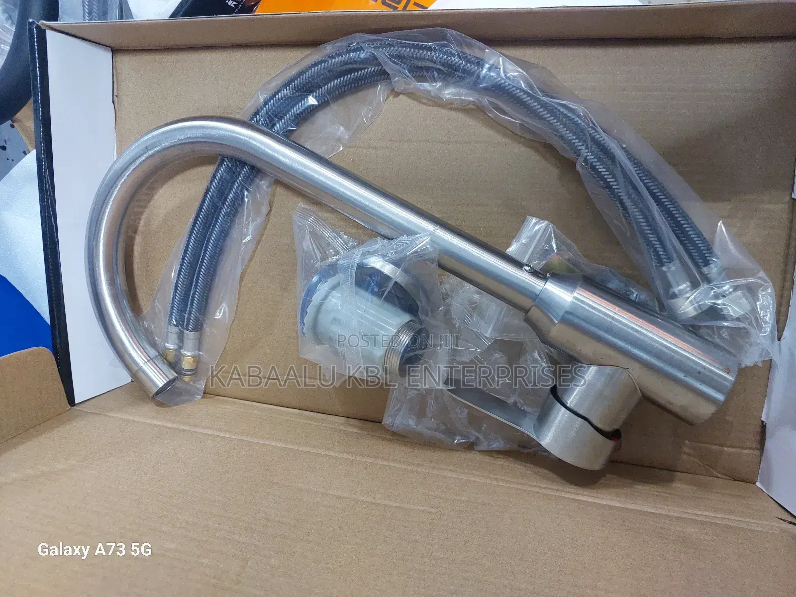 Kitchen Sink Mixer in Black and Silver Colours